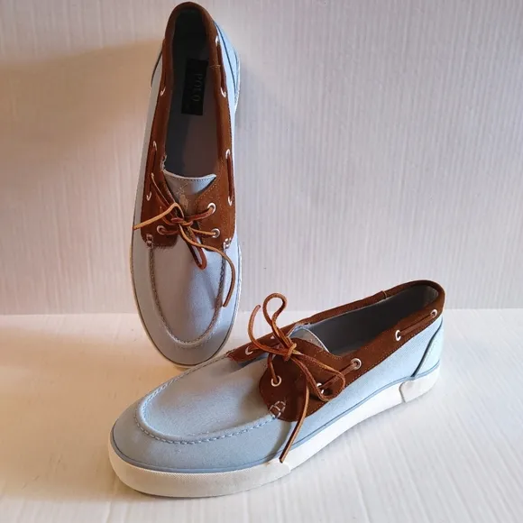 NWOT Polo Ralph Lauren Rylander Preppy Boat Shoes Size 15D