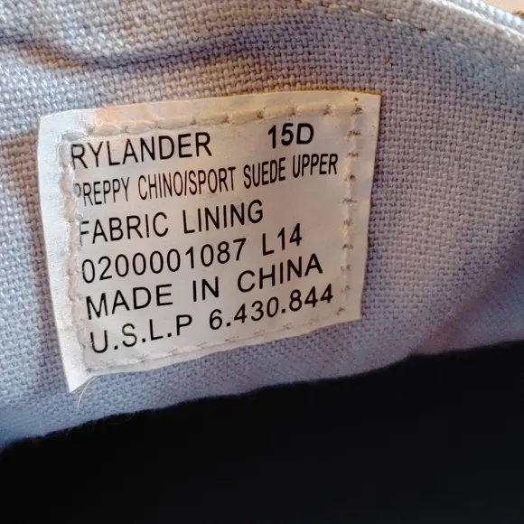 NWOT Polo Ralph Lauren Rylander Preppy Boat Shoes Size 15D