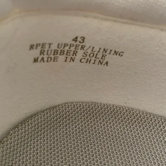 NWOT!VIVAIA Unisex V Prime White Water Repellent Sustainable Sneakers SZ43 11.5