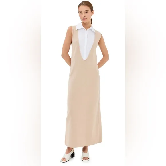 NWT $475 STAUD Leslie Knit Dress Size Large