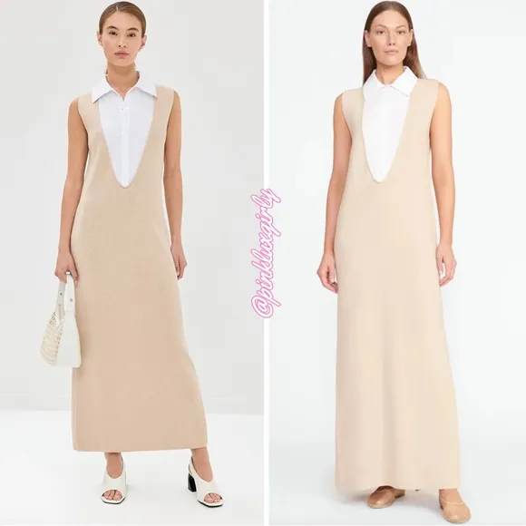 NWT $475 STAUD Leslie Knit Dress Size Large