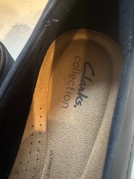 NWT Clarks Collection Loafer Womans Size 10 Blue Leather SlipOn Ultimate Comfort