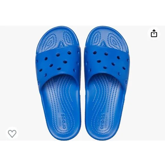 NWT Crocs Unisex-Adult Blue Classic Slide Sandals - Size M5/W7 Unisex  ***Item: