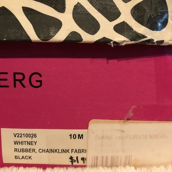 NWT Diane von Furstenberg “Whitney” Rain Boats