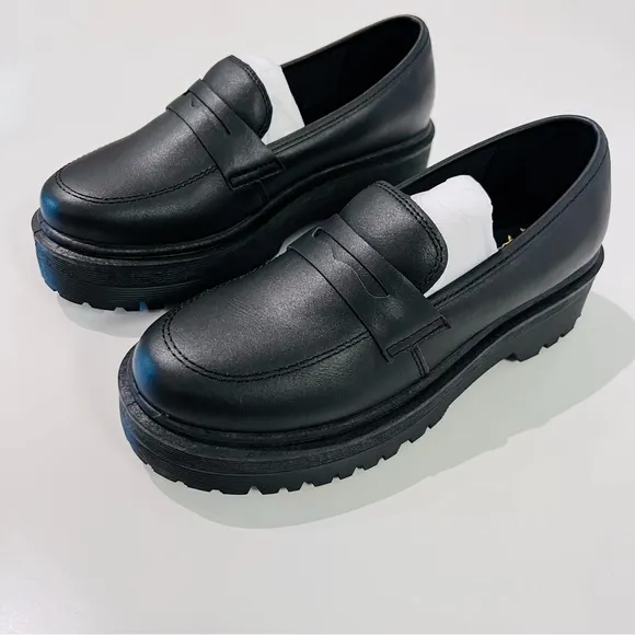 NWT Dolls Kill Black ‘Best To Do It’ Vegan Leather Loafer Shoes