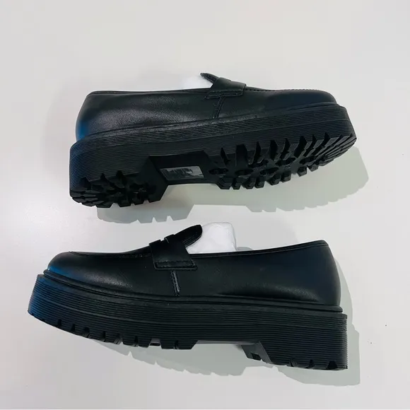 NWT Dolls Kill Black ‘Best To Do It’ Vegan Leather Loafer Shoes
