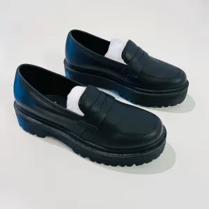 NWT Dolls Kill Black ‘Best To Do It’ Vegan Leather Loafer Shoes