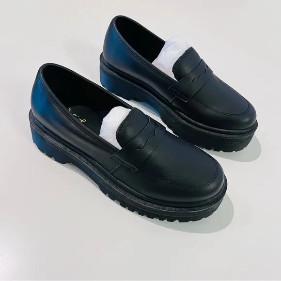 NWT Dolls Kill Black ‘Best To Do It’ Vegan Leather Loafer Shoes