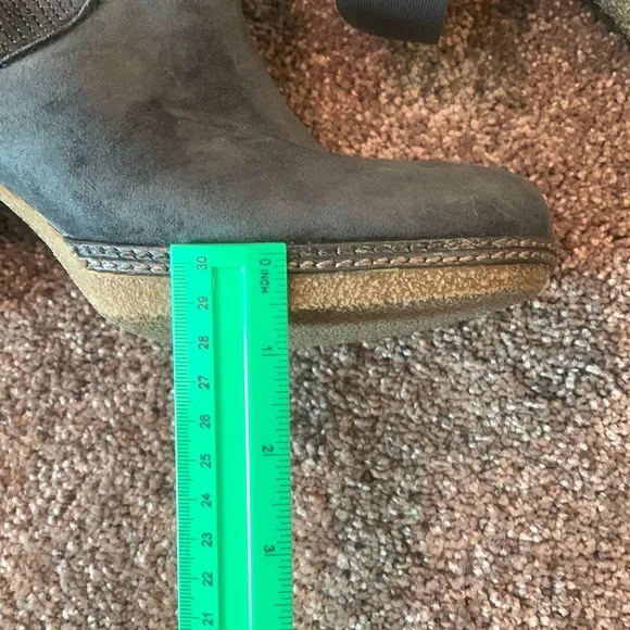 NWT Gabor Ankle Boots- Gorgeous Slate Gray Snake Leather &amp; Suede Price Now FIRM
