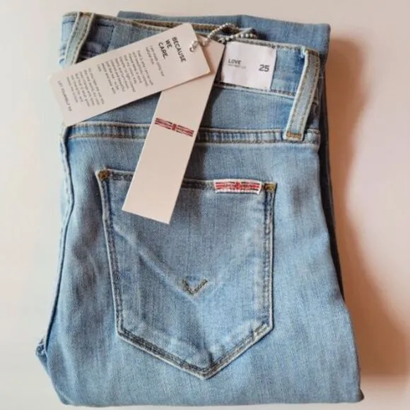 NWT HUDSON Jeans Love Midrise Crop Bootcut Jeans