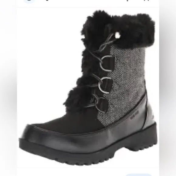 NWT Jambu Northgate Water Repellent Faux Fur Lace Up Winter Snow Boots
