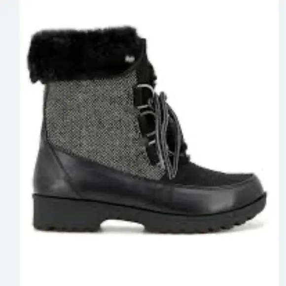 NWT Jambu Northgate Water Repellent Faux Fur Lace Up Winter Snow Boots