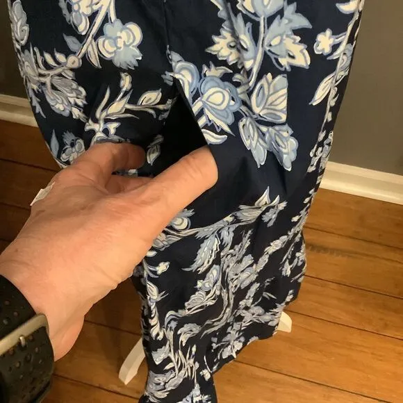 NWT ❤️ J. Crew Tiered Poplin Puff Sleeve MIDI Dress 👗