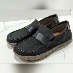 NWT Kalso Dabb Nubuck black Negative Heel Earth leather suede Men's shoe size 11