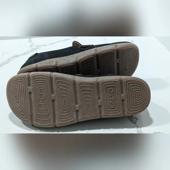 NWT Kalso Dabb Nubuck black Negative Heel Earth leather suede Men's shoe size 11