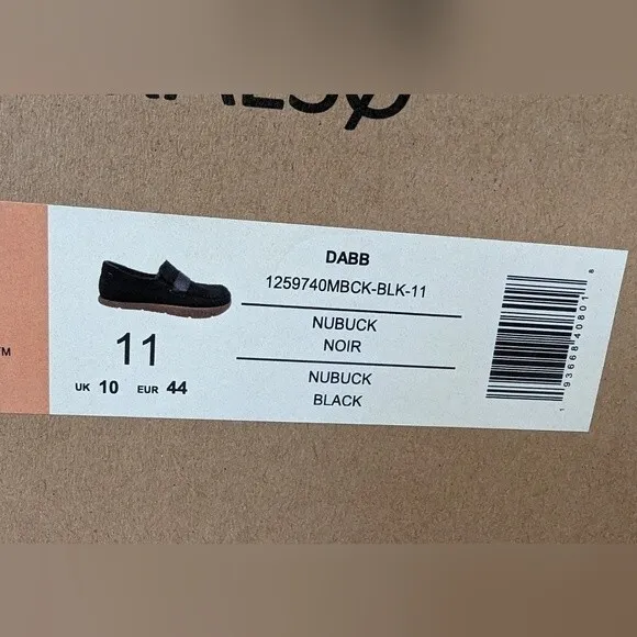 NWT Kalso Dabb Nubuck black Negative Heel Earth leather suede Men's shoe size 11