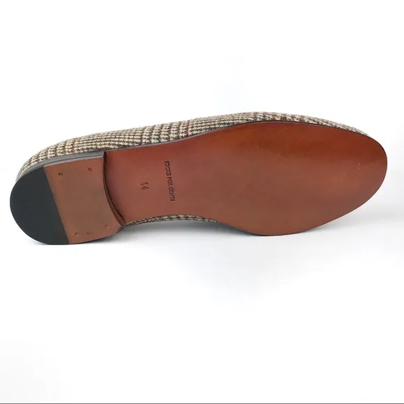 NWT KFG Tweed Tassel Loafers