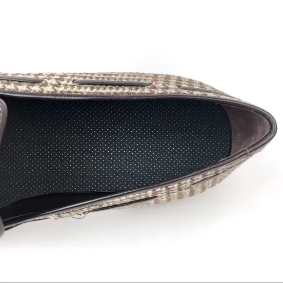 NWT KFG Tweed Tassel Loafers