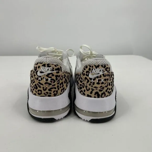 NWT Nike HQ2115-100 White Animal Print Sneakers Black Swoosh US 10