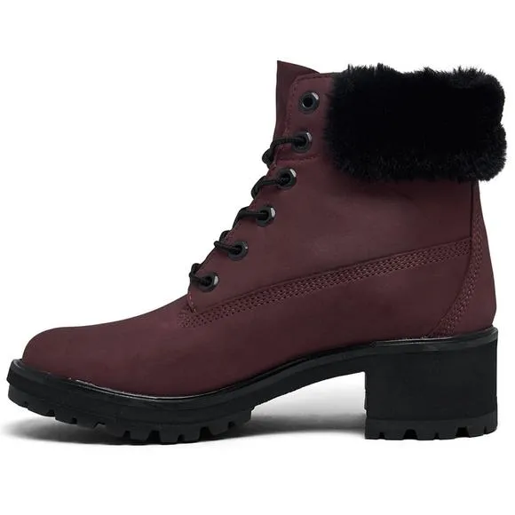 NWT / NWB TIMBERLAND WOMEN’S KINSLEY 6” WATER RESISTANT BOOTS DARK PORT SIZE 7.5