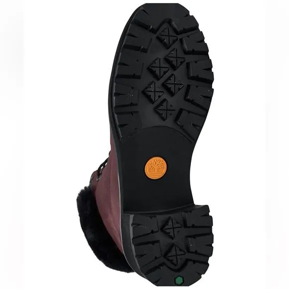 NWT / NWB TIMBERLAND WOMEN’S KINSLEY 6” WATER RESISTANT BOOTS DARK PORT SIZE 7.5
