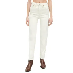 NWT RE/DONE 70s Stove Pipe Ankle Jeans Vintage White Sz 26