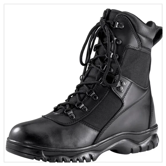 NWT Rothco Mens Tactical Waterproof &amp; Composite Toe Black Leather Boots