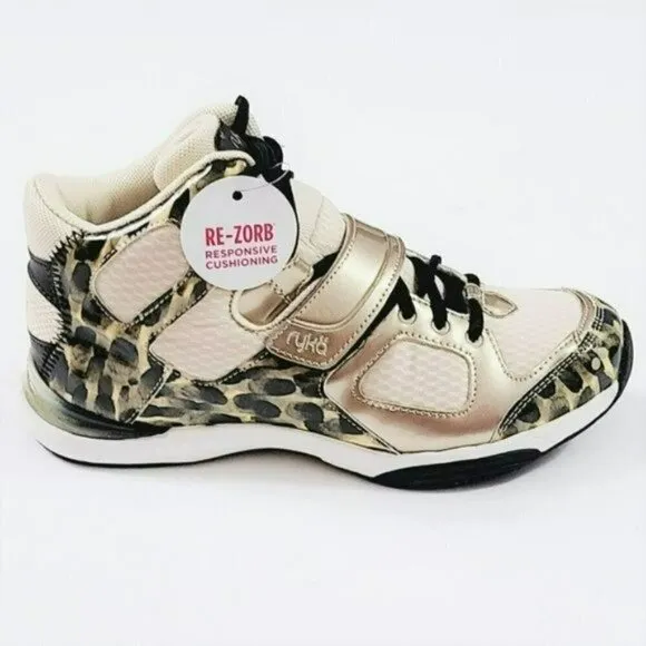 NWT Ryka Women's Tenacious Leopard Training Shoe Fashion Sneakers