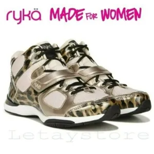 NWT Ryka Women's Tenacious Leopard Training Shoe Fashion Sneakers