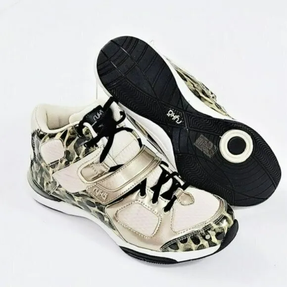 NWT Ryka Women's Tenacious Leopard Training Shoe Fashion Sneakers