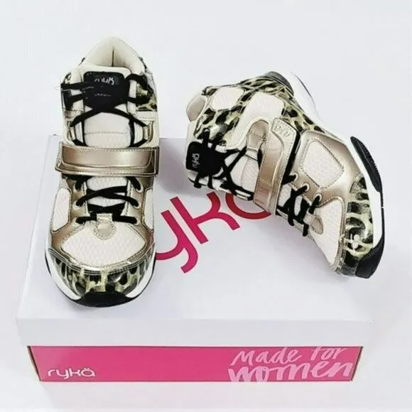 NWT Ryka Women's Tenacious Leopard Training Shoe Fashion Sneakers