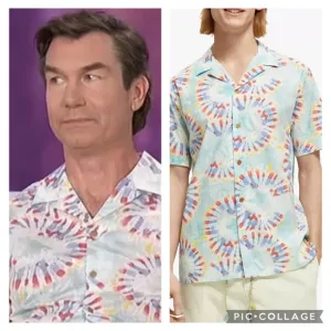 NWT - Scotch &amp; Soda Mint Flower Tie Dye Cotton Voile Printed Shirt - XL