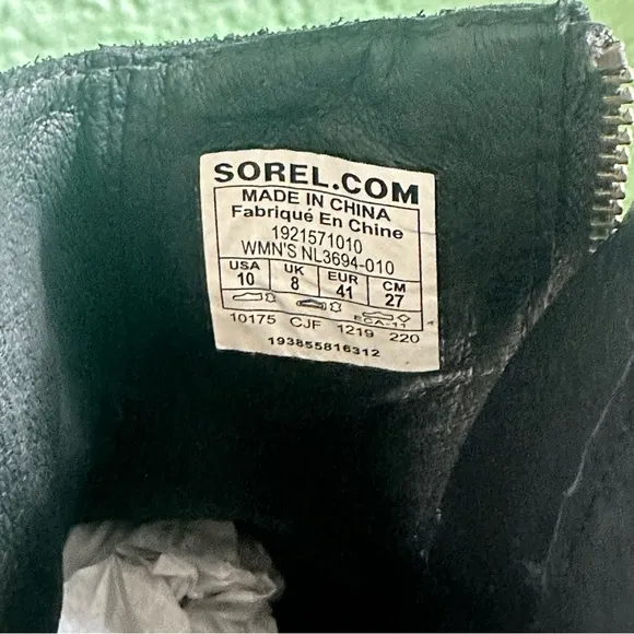 NWT Sorel Waterproof Blake Bootie in Black sz 10
