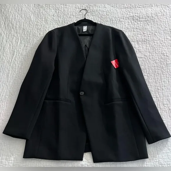 NWT SPANX Perfect Collarless Blazer Black