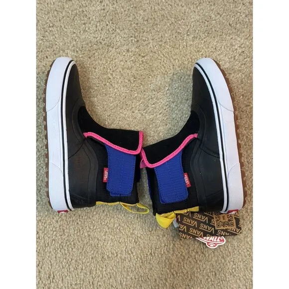 NWT Vans Slip-On Hi Terrain V MTE-1 Shoes Boots Kids Sz 2 Black Multi Color