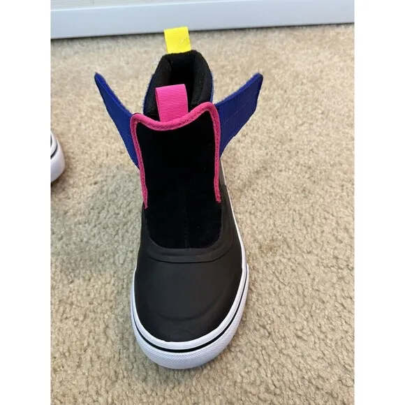 NWT Vans Slip-On Hi Terrain V MTE-1 Shoes Boots Kids Sz 2 Black Multi Color