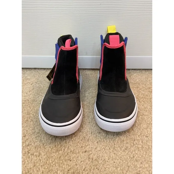 NWT Vans Slip-On Hi Terrain V MTE-1 Shoes Boots Kids Sz 2 Black Multi Color