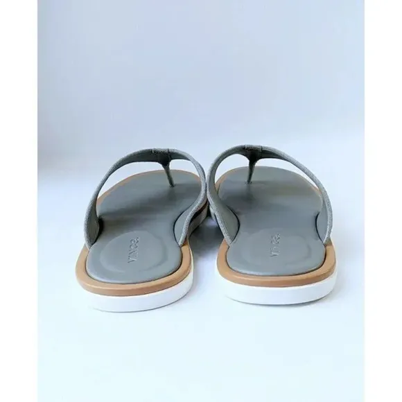 NWT Vince ​Dean Men's Thong Toe Smoke Suede Sandals Size 10 M (MSRP $195)
