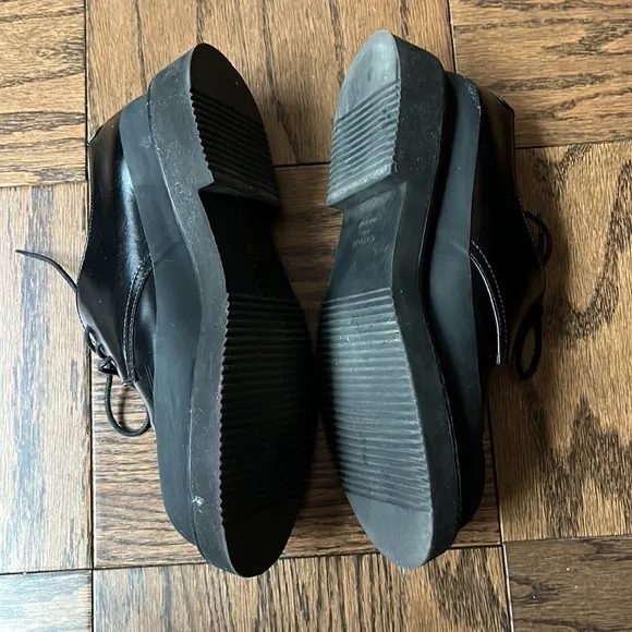 Old Celine Black Leather Loafers