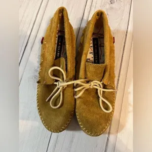 Oliberte Women's 6 Leather Brown Moccasin Loafers