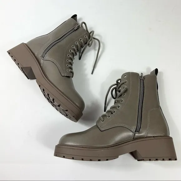 Olivia Miller crystal combat boots size 7