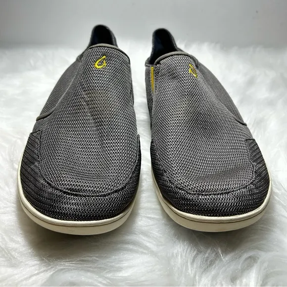 Olukai Mens Nohea Mesh Rock Canoe Slip-On Sneakers Size 10.5