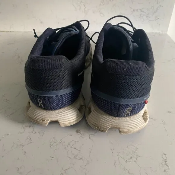 On Cloud 5 Ink Cobalt Blue Running Sneakers Men's Sz 12 79.98848 Fall Athleisure