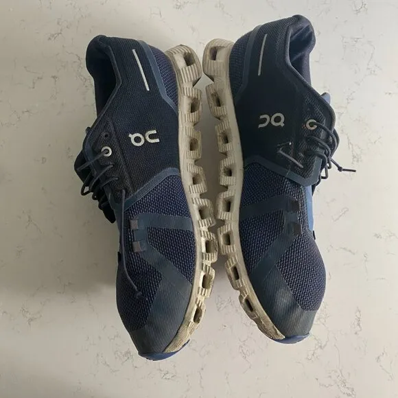 On Cloud 5 Ink Cobalt Blue Running Sneakers Men's Sz 12 79.98848 Fall Athleisure