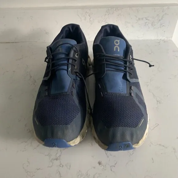 On Cloud 5 Ink Cobalt Blue Running Sneakers Men's Sz 12 79.98848 Fall Athleisure