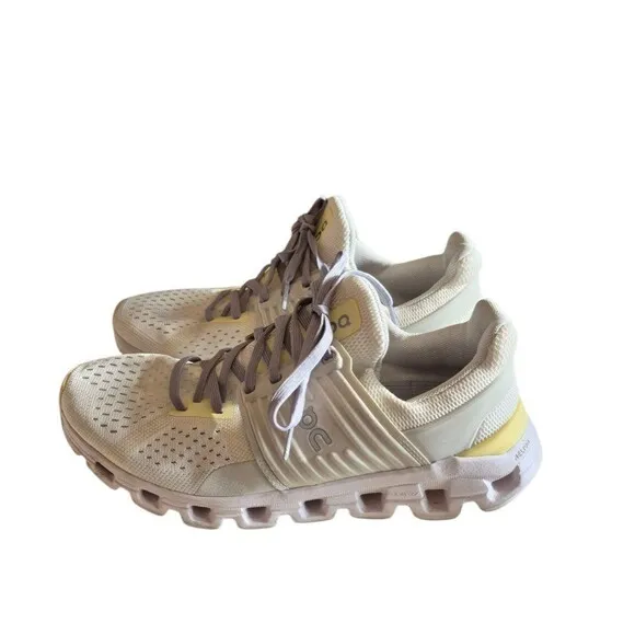 On Cloud Cloudswift 2.0 Womens Low Top Sneakers White/Limelight Sz 7