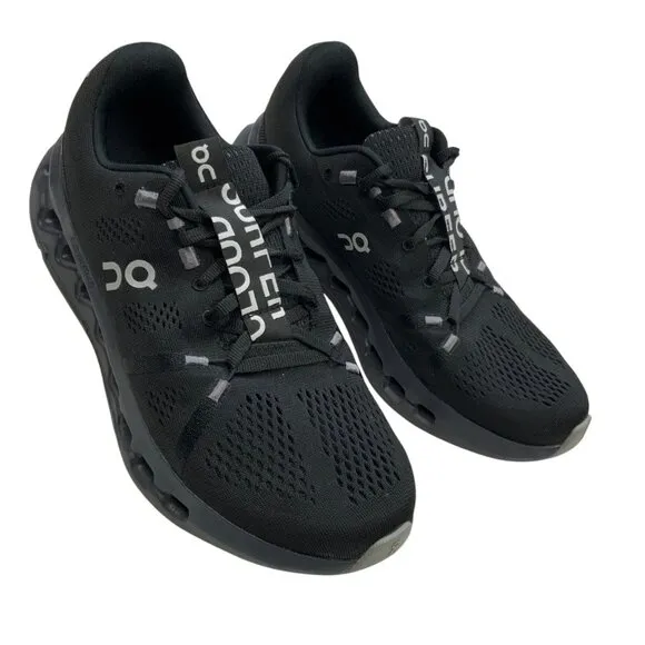 On Cloud Mens Cloudsurfer Running Sneaker 9 Black Lightweight 3MD10420485