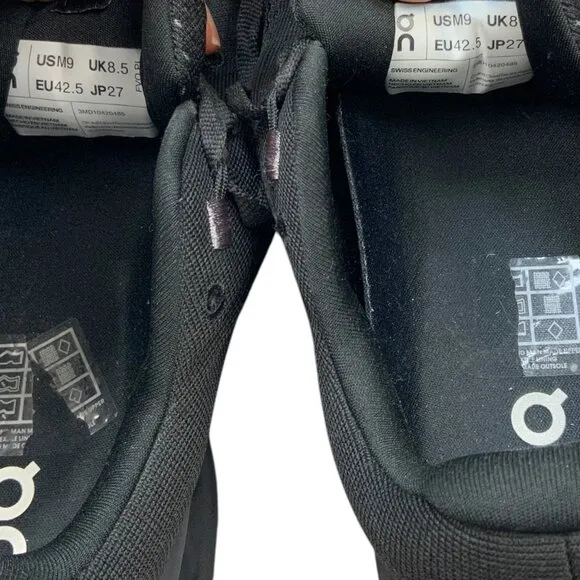 On Cloud Mens Cloudsurfer Running Sneaker 9 Black Lightweight 3MD10420485