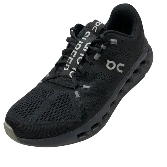 On Cloud Mens Cloudsurfer Running Sneaker 9 Black Lightweight 3MD10420485
