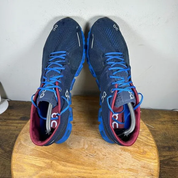 ON CLOUD X 1.0 Cloudtec Midnight Cobalt Men's Size‎ 11.5 Gray Blue Shoe Sneakers